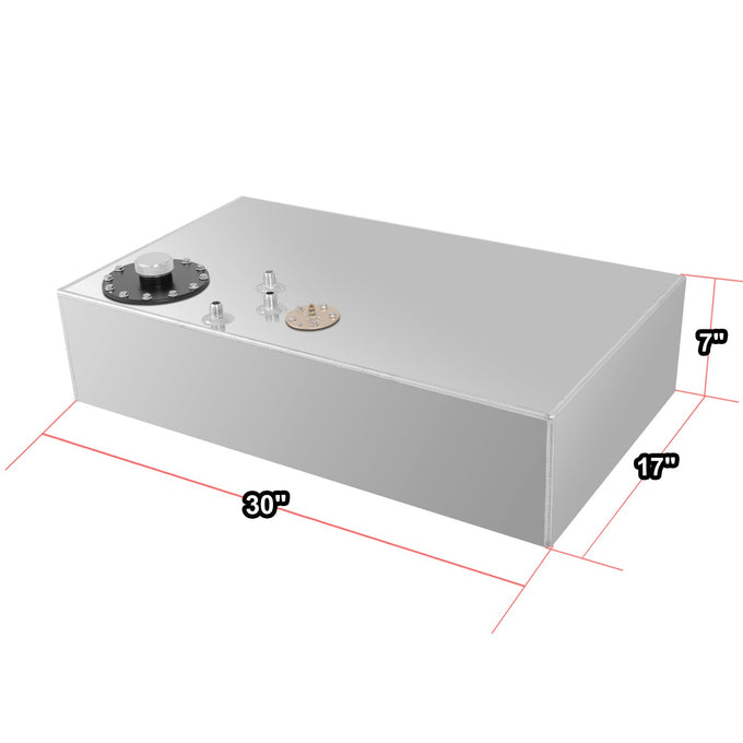 Aluminum Fuel Tank - 17 gal. <br> 30 L x 17 W x 7 in. H