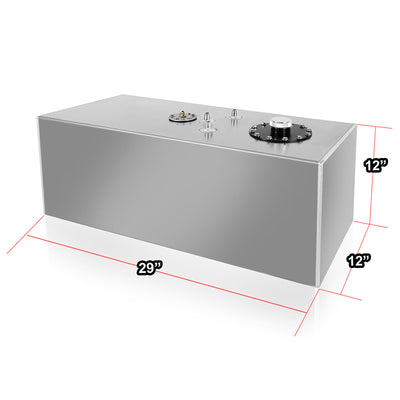 Aluminum Fuel Tank - 14 gal. <BR> 29 in. L x 12 in. W x 12 in. H