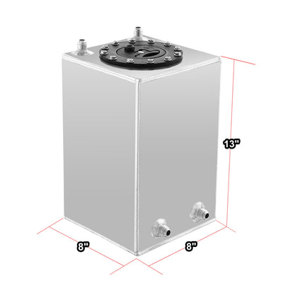 Aluminum Fuel Tank - 2.5 gal. <br> 13 H X 8 W X 8 in. D