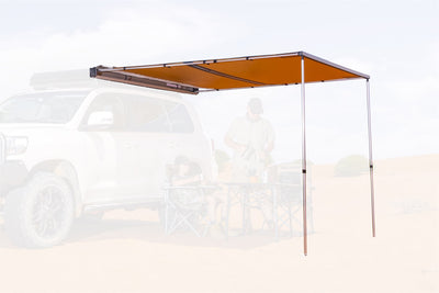 Hard Case Awning With Light 2.5M Silver