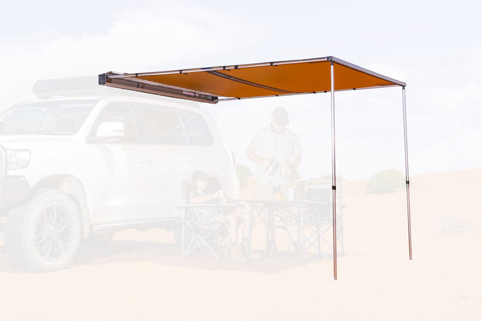 Hard Case Awning With Light 2.5M Silver