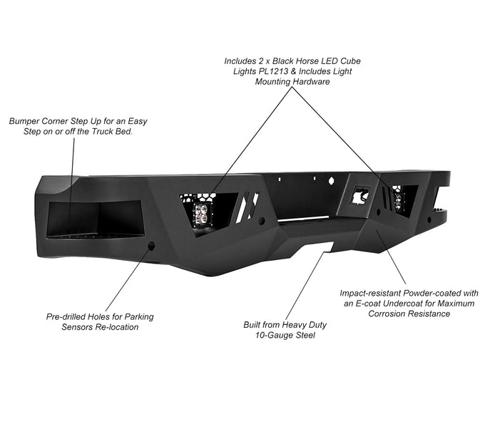 Heavy Duty Rear Bumper Kit <br>15-22 Chevy Colorado, 15-22 GMC Canyon