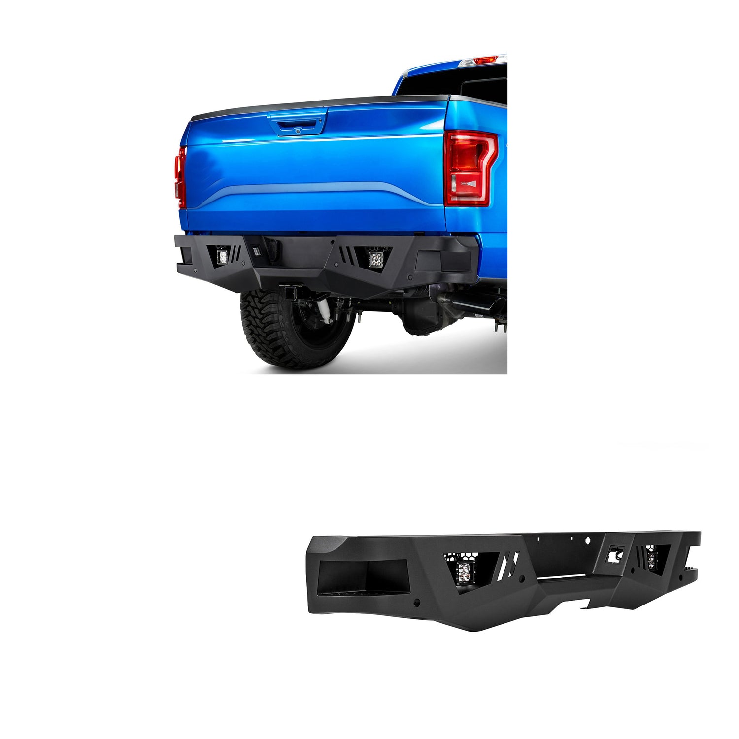 Heavy Duty Rear Bumper Kit <br>15-20 Ford F-150