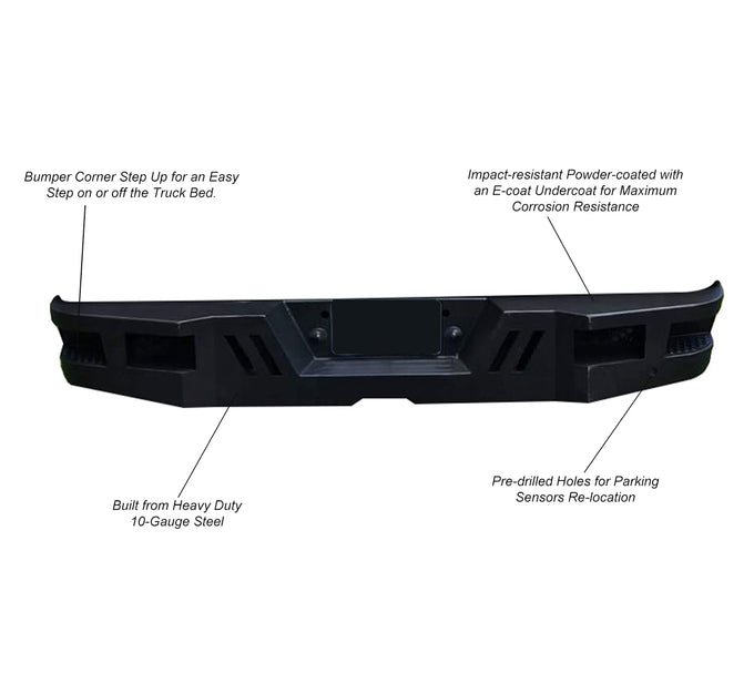 Super Heavy Duty Rear Bumper <br>99-16 Ford F-250 Duty, 99-16 F-350 Duty