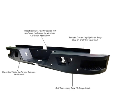 Heavy Duty Rear Bumper <br>19-23 Ford Ranger