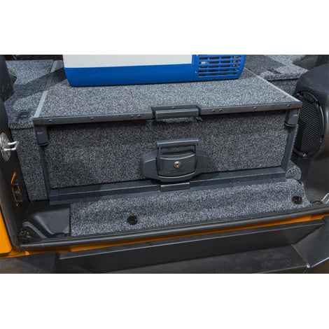 Roller Drawer Side Floor Kit With Plastic Trim <br> 07-14 Jeep Wrangler