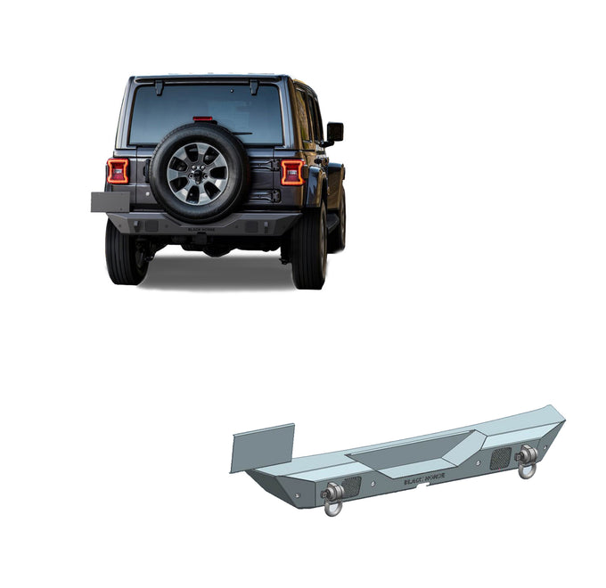 Heavy Duty Rear Bumper <br>18-24 Jeep Wrangler