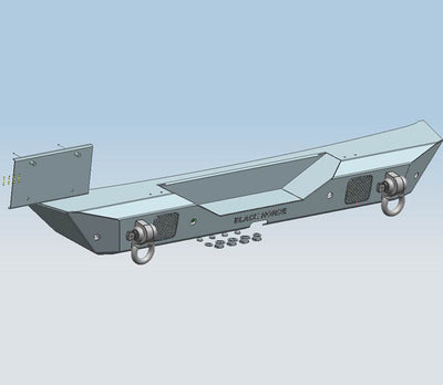 Heavy Duty Rear Bumper <br>18-24 Jeep Wrangler