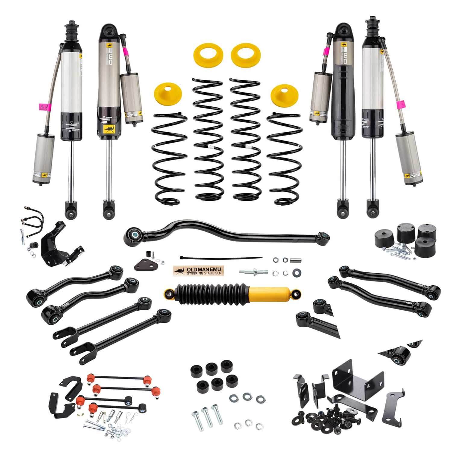 Suspension Lift Kit w/BP-51 Bypass Shocks <br> 07-18 Jeep Wrangler (JK)
