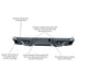 Super Heavy Duty Rear Bumper <br>19-24 Ram 1500