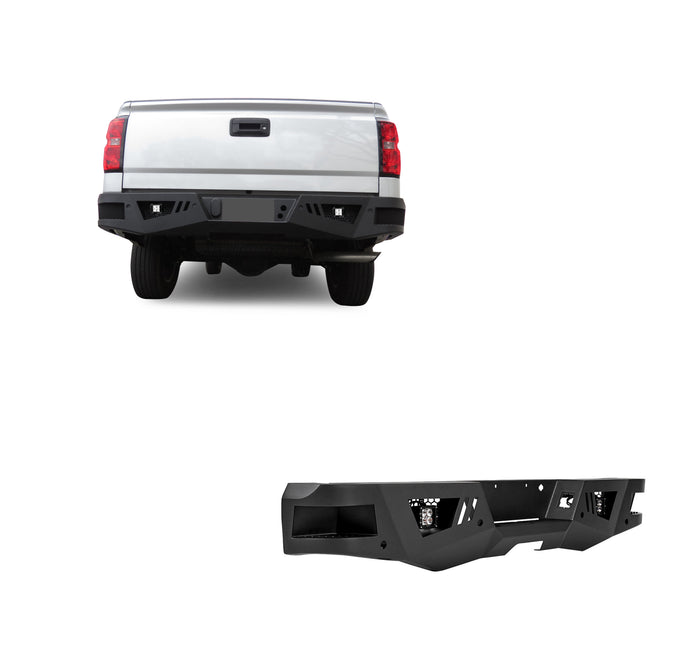 Heavy Duty Rear Bumper Kit <br>07-18 Chevy, GMC Silverado, Sierra, 19-22 Limited