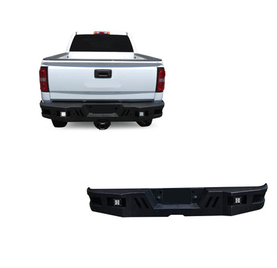 Super Heavy Duty Rear Bumper <br>11-19 Chevy, GMC Silverado Sierra 2500, 3500HD
