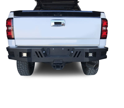 Super Heavy Duty Rear Bumper <br>11-19 Chevy, GMC Silverado Sierra 2500, 3500HD