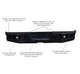 Super Heavy Duty Rear Bumper <br>11-19 Chevy, GMC Silverado Sierra 2500, 3500HD