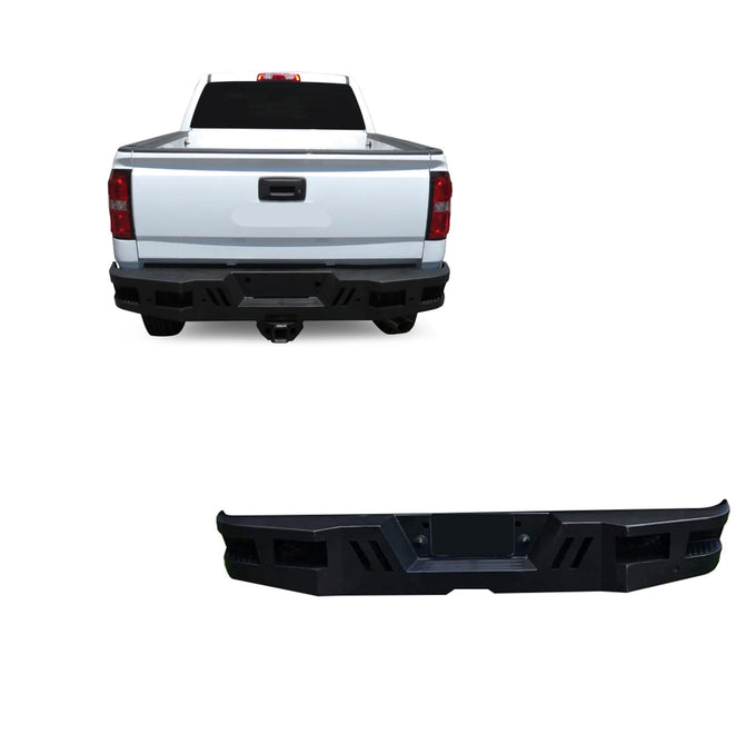 Super Heavy Duty Rear Bumper <br>11-19 Chevy, GMC Silverado Sierra 2500, 3500HD