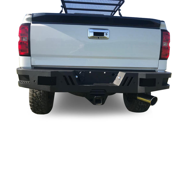 Super Heavy Duty Rear Bumper <br>11-19 Chevy, GMC Silverado Sierra 2500, 3500HD