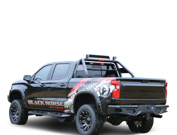 Heavy Duty Rear Bumper <br>19-24 Chevy Silverado, GMC Sierra 1500, 2500, 3500 HD