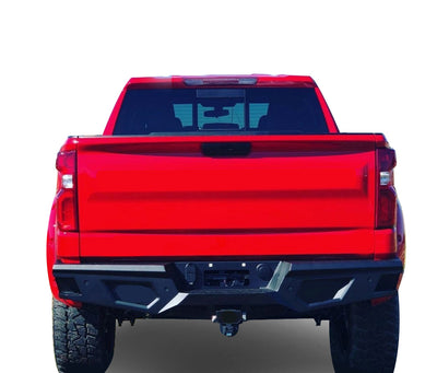 Heavy Duty Rear Bumper <br>19-24 Chevy Silverado, GMC Sierra 1500, 2500, 3500 HD