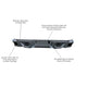 Heavy Duty Rear Bumper <br>19-24 Chevy Silverado, GMC Sierra 1500, 2500, 3500 HD