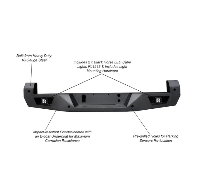 Heavy Duty Rear Bumper Kit <br>16-23 Toyota Tacoma