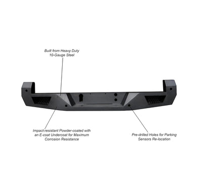 Heavy Duty Rear Bumper <br>16-23 Toyota Tacoma