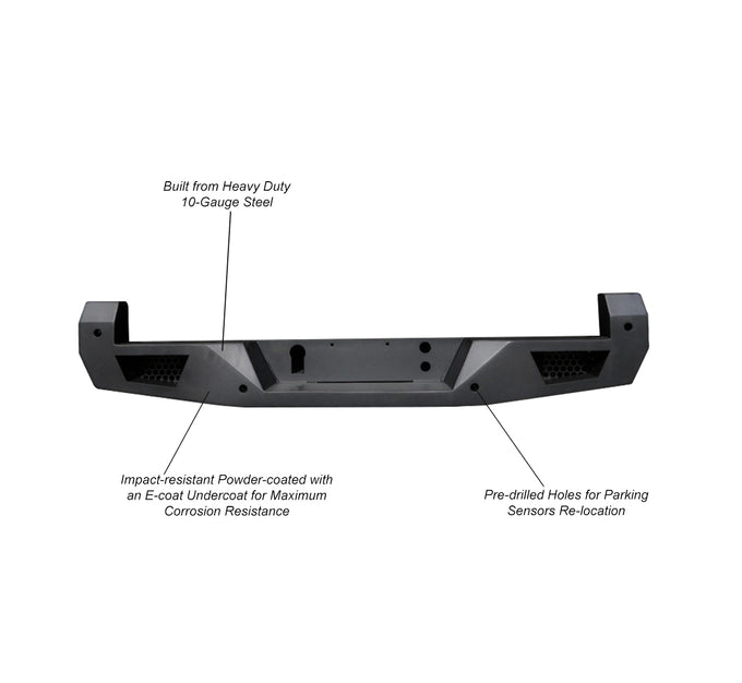 Heavy Duty Rear Bumper <br>16-23 Toyota Tacoma