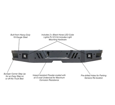 Super Heavy Duty Rear Bumper <br>14-21 Toyota Tundra