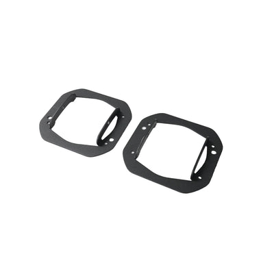 1 Piece Bumper Quato Fog Mounts <br> 07-23 Jeep Wrangler (JK), 20-23 Gladiator