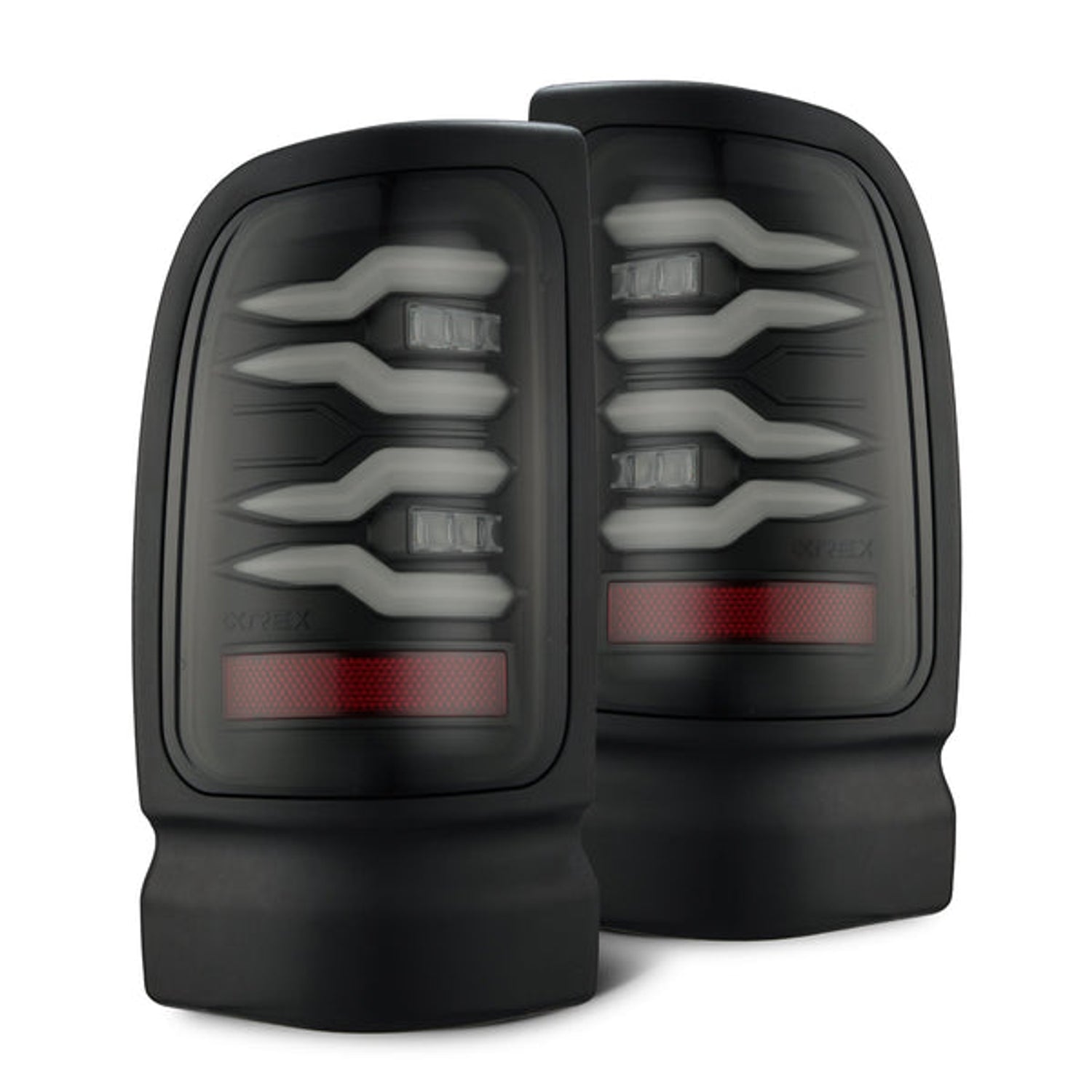 Black LUXX-Series LED Tail Lights <br> 94-01 Dodge Ram 1500 2500 3500
