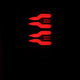 Black LUXX-Series LED Tail Lights <br> 94-01 Dodge Ram 1500 2500 3500