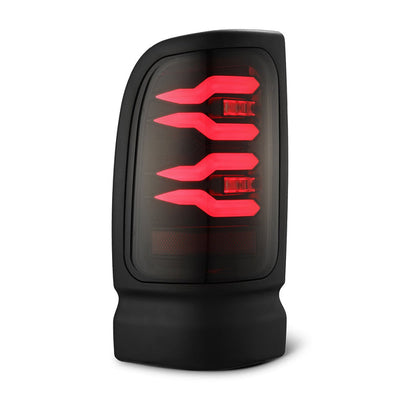Black/Red LUXX-Series LED Tail Lights <br> 94-01 Dodge Ram 1500 2500 3500
