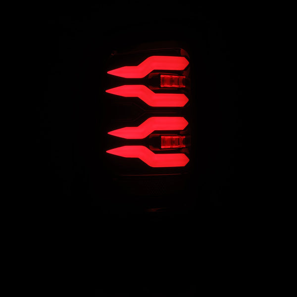 Black/Red LUXX-Series LED Tail Lights <br> 94-01 Dodge Ram 1500 2500 3500