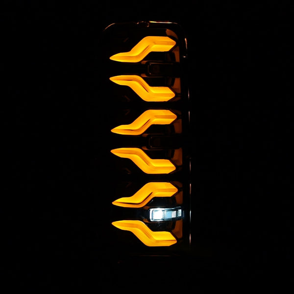 Black Luxx-Series LED Tail Lights <br> 87-96 Ford Bronco, F-150