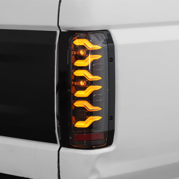 Black Luxx-Series LED Tail Lights <br> 87-96 Ford Bronco, F-150