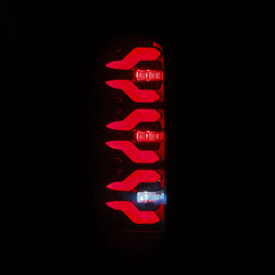 Black Red Luxx-Series LED Tail Lights <br> 87-96 Ford Bronco, F-150