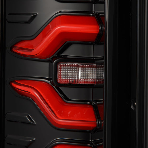 Black Red Luxx-Series LED Tail Lights <br> 87-96 Ford Bronco, F-150