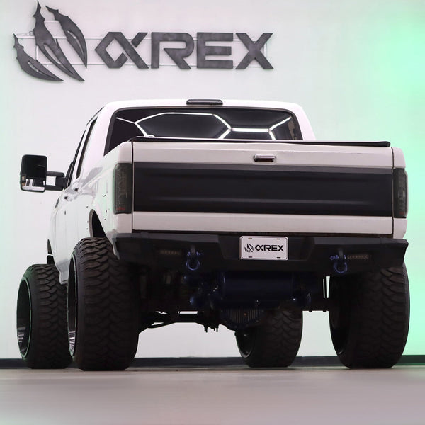 Black Red Luxx-Series LED Tail Lights <br> 87-96 Ford Bronco, F-150