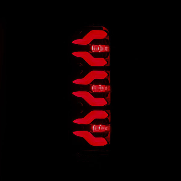 Black Red Luxx-Series LED Tail Lights <br> 87-96 Ford Bronco, F-150