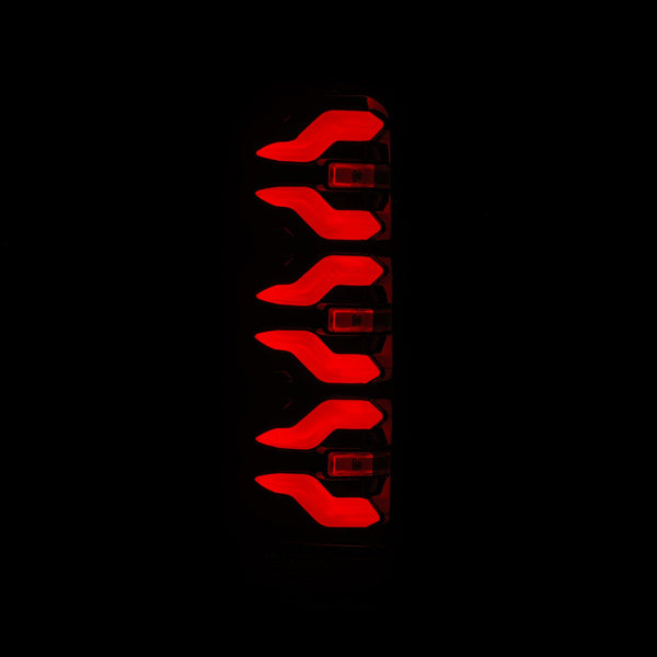 Black Red Luxx-Series LED Tail Lights <br> 87-96 Ford Bronco, F-150