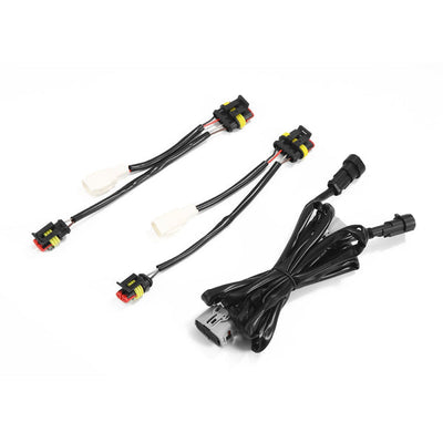 Pair Stock LED Headlight Wiring Converter <br> 22-23 Toyota Tundra Sequoia