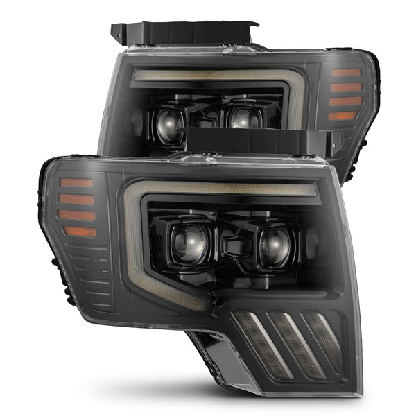 LUXX Active LED DRL Sequential Projector Headlights <br> 09-14 Ford F-150
