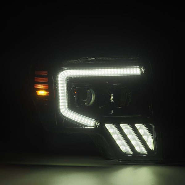 LUXX Active LED DRL Sequential Projector Headlights <br> 09-14 Ford F-150
