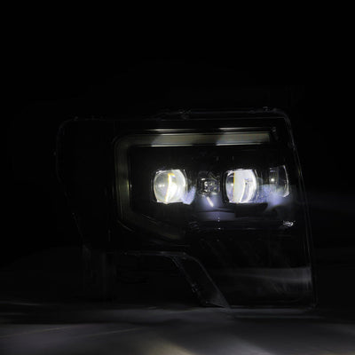 LUXX Active LED DRL Sequential Projector Headlights <br> 09-14 Ford F-150