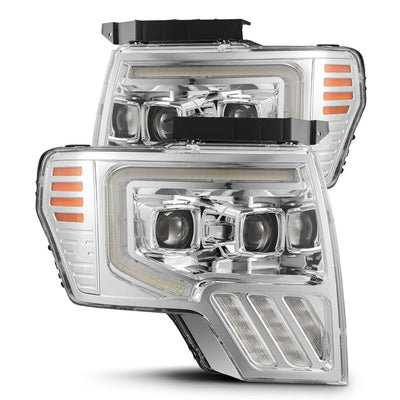 LUXX Active LED DRL Sequential Projector Headlights <br> 09-14 Ford F-150