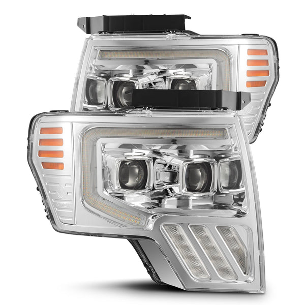 LUXX Active LED DRL Sequential Projector Headlights <br> 09-14 Ford F-150