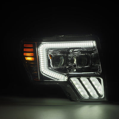 LUXX Active LED DRL Sequential Projector Headlights <br> 09-14 Ford F-150