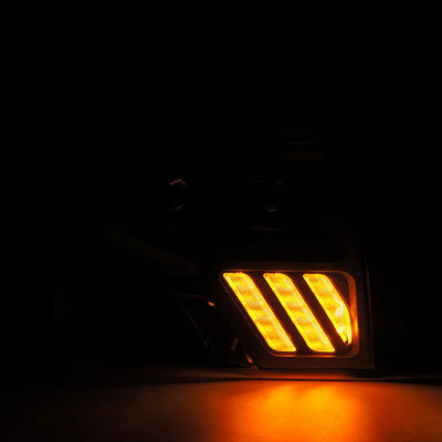 Black LUXX-Series LED Projector Headlights <br> 09-14 Ford F-150
