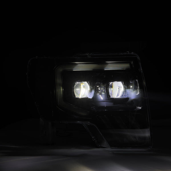 Black LUXX-Series LED Projector Headlights <br> 09-14 Ford F-150