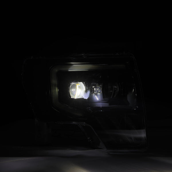 Black LUXX-Series LED Projector Headlights <br> 09-14 Ford F-150