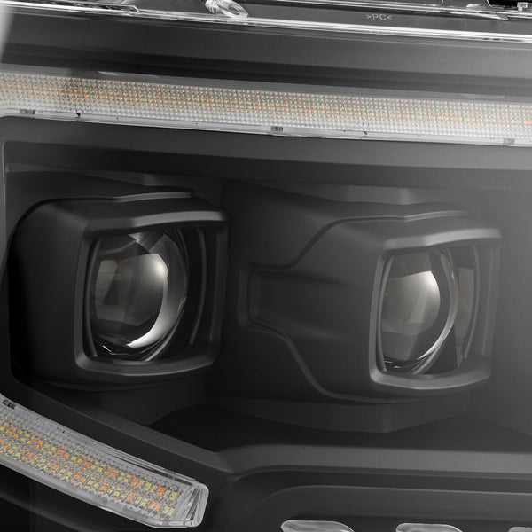 Black LUXX-Series LED Projector Headlights <br> 09-14 Ford F-150